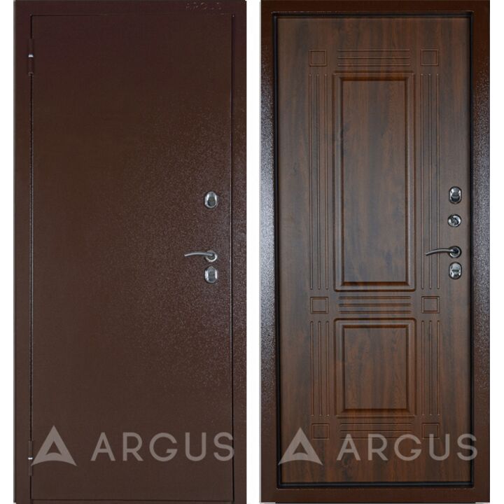 Дверь Тепло-2 (молоток коричневый / Триумф-2 дуб темный)