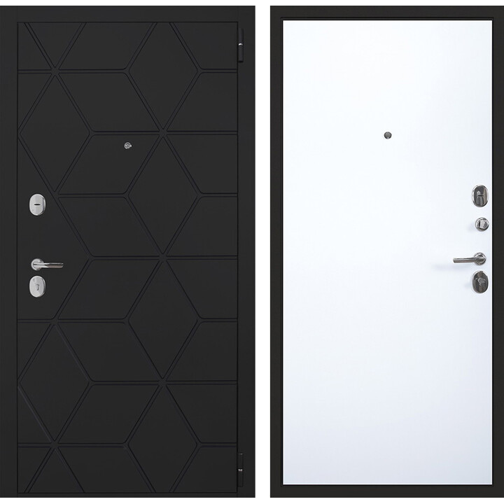 Входная дверь АСД Босфор MD-40 внутренняя панель МДФ белый матовый Входная дверь АСД Босфор MD-40 внутренняя панель МДФ белый матовый