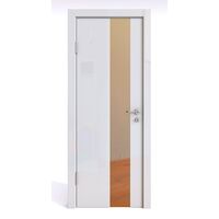 Дверь 504 Белый глянец с бронзовым зеркалом