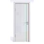 Дверь 507 Белый глянец с белым стеклом