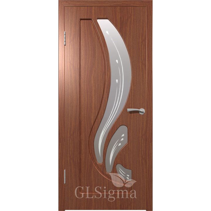 Дверь GL Sigma 82 Итальянский орех стекло белое