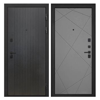 Входная дверь Профит Black Лофт черный Лучи-М графит