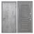 Входная дверь Спарта grey ФЛ-243-м Графит вуд дуб