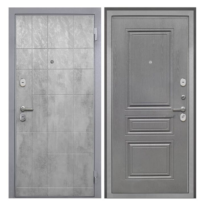 Входная дверь Спарта grey ФЛ-243-м Графит вуд дуб