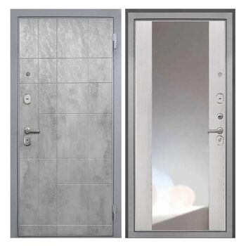 Входная дверь Спарта grey ФЛЗ-516 сосна белая