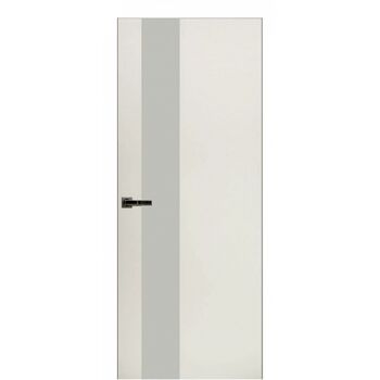 Межкомнатная дверь Экселент 2 ЭМ10 (белый) стекло Лакобель Белый, под скрытую коробку с магнитным замком и скрытыми петлями