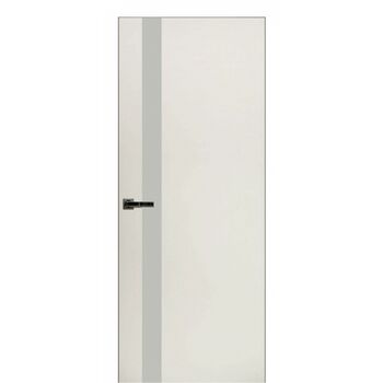 Межкомнатная дверь Экселент 2 ЭМ01 (белый) стекло Лакобель Белый, под скрытую коробку с магнитным замком и скрытыми петлями