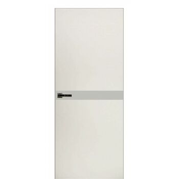Межкомнатная дверь Экселент 2 ЭМ12 (белый) стекло Лакобель Белый, под скрытую коробку с магнитным замком и скрытыми петлями