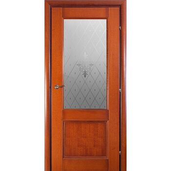 Межкомнатная дверь 3324 (бразильская груша) стекло Торшон