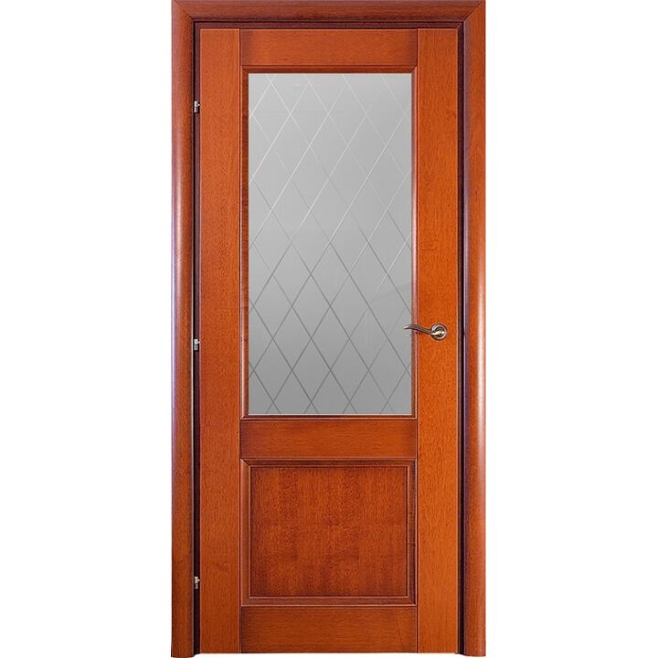 Межкомнатная дверь Краснодеревщик 3324 (бразильская груша) стекло Кристалл Межкомнатная дверь Краснодеревщик 3324 (бразильская груша) стекло Кристалл