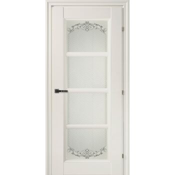 Межкомнатная дверь 3340 (белый) стекло Денор