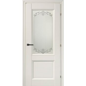 Межкомнатная дверь 3324Ф (белый) стекло Денор