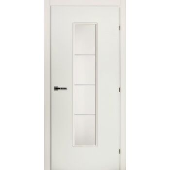 Межкомнатная дверь 5066М (белый) стекло Сатин