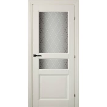 Межкомнатная дверь 6334 (белый) стекло Кристалл