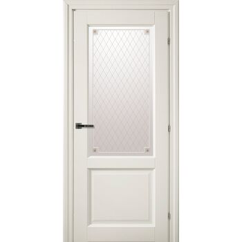 Межкомнатная дверь 6324 (белый) стекло Пико
