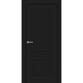 Межкомнатная дверь 722 (эмаль черная по MDF) глухая, без фурнитуры