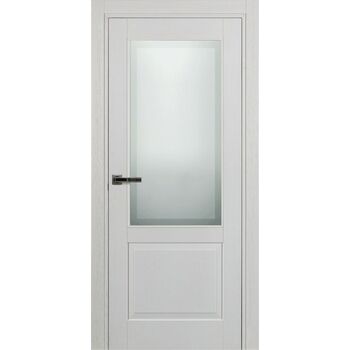 Межкомнатная дверь 742.1 (эмаль белая по шпону) стекло МатПсевдофацет