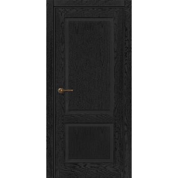 Межкомнатная дверь 742 (эмаль черная по шпону) глухая