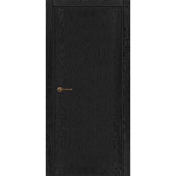 Межкомнатная дверь 740 (эмаль черная по шпону) глухая