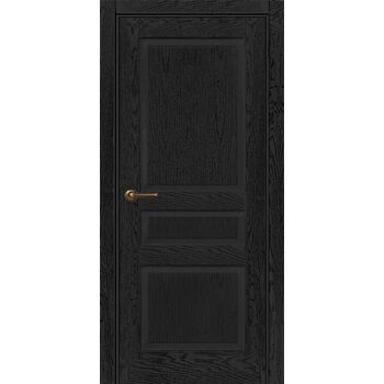 Межкомнатная дверь 743 (эмаль черная по шпону) глухая
