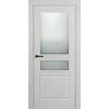 Межкомнатная дверь 743.1 (эмаль белая по шпону) стекло МатПсевдофацет