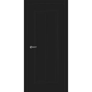 Межкомнатная дверь 754 (эмаль черная по MDF) глухая, без фурнитуры