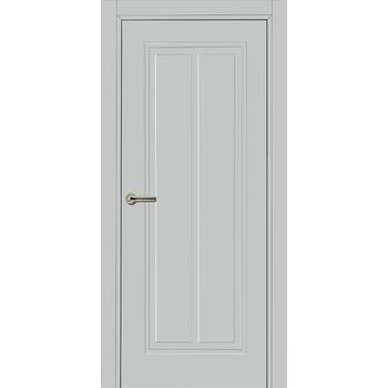 Межкомнатная дверь 754 (эмаль светло-серая по MDF) глухая, без фурнитуры