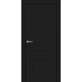 Межкомнатная дверь 753 (эмаль черная по MDF) глухая, без фурнитуры