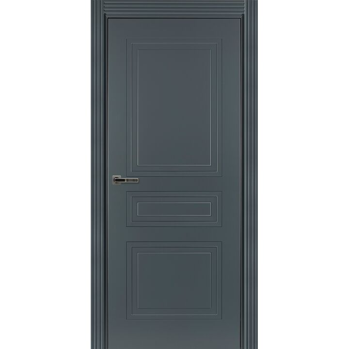Межкомнатная дверь Краснодеревщик 753 (эмаль серая по MDF) глухая Межкомнатная дверь Краснодеревщик 753 (эмаль серая по MDF) глухая