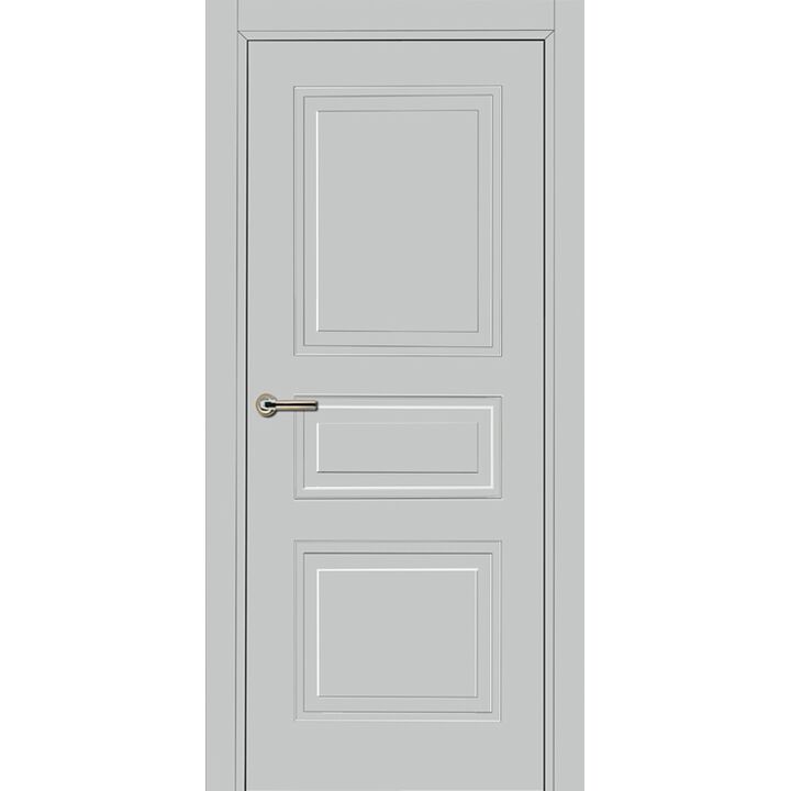 Межкомнатная дверь Краснодеревщик 753 (эмаль светло-серая по MDF) глухая Межкомнатная дверь Краснодеревщик 753 (эмаль светло-серая по MDF) глухая