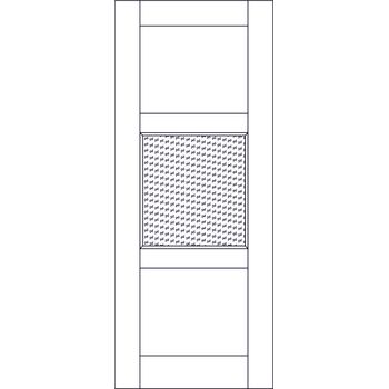 Межкомнатная дверь 8008 (эмаль черная по шпону) стекло МатТрипл, без фурнитуры