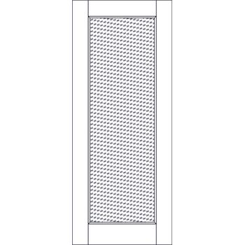 Межкомнатная дверь 8304 (эмаль белая по шпону) стекло МатТрипл