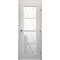Дверь 33.40 Белый стекло Кристалл