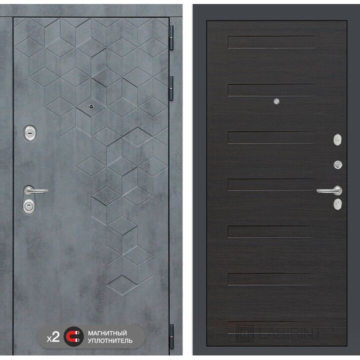 Входная дверь Лабиринт Бетон 14 - Эковенге Входная дверь Лабиринт Бетон 14 - Эковенге