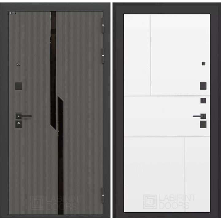 Входная дверь Лабиринт CARBON 21 - Белый софт Входная дверь Лабиринт CARBON 21 - Белый софт