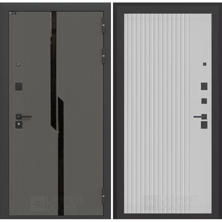 Входная дверь Лабиринт CARBON 29 - Белый рельеф софт Входная дверь Лабиринт CARBON 29 - Белый рельеф софт