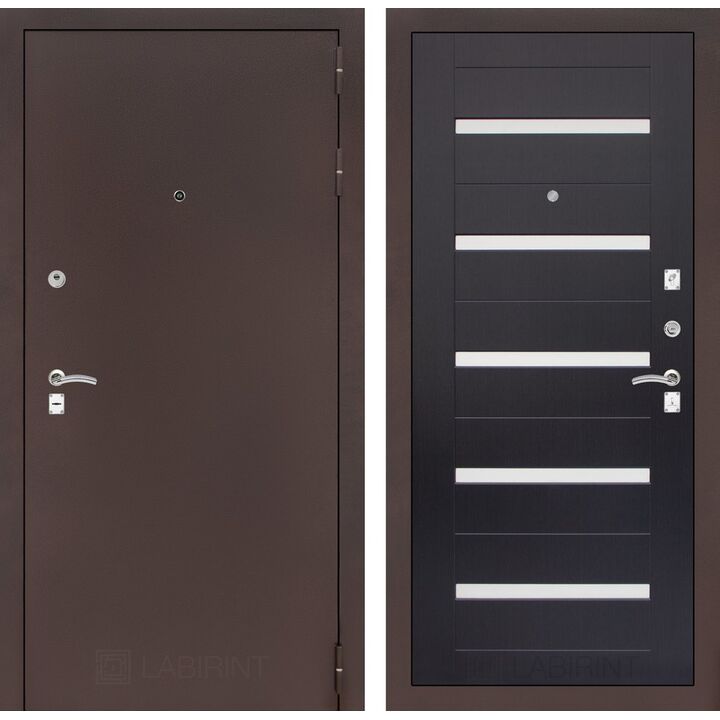 Входная дверь Лабиринт CLASSIC антик медный 01 - Венге Входная дверь Лабиринт CLASSIC антик медный 01 - Венге