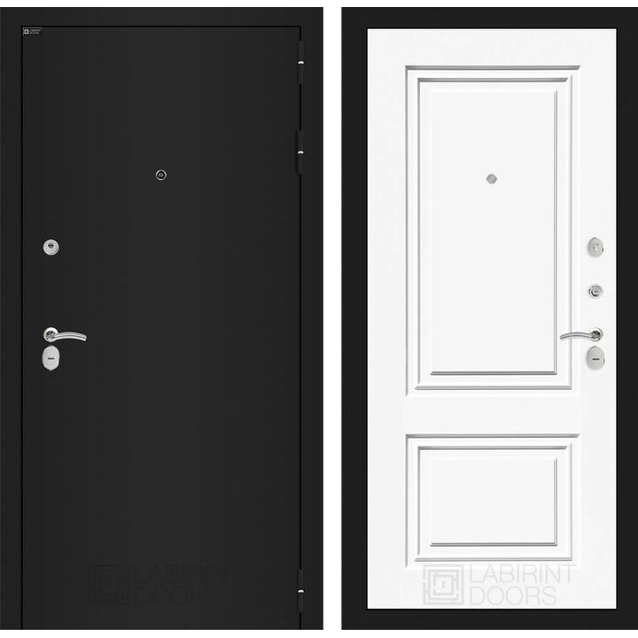 Входная дверь Лабиринт CLASSIC шагрень черная 26 - Эмаль RAL 9003 Входная дверь Лабиринт CLASSIC шагрень черная 26 - Эмаль RAL 9003