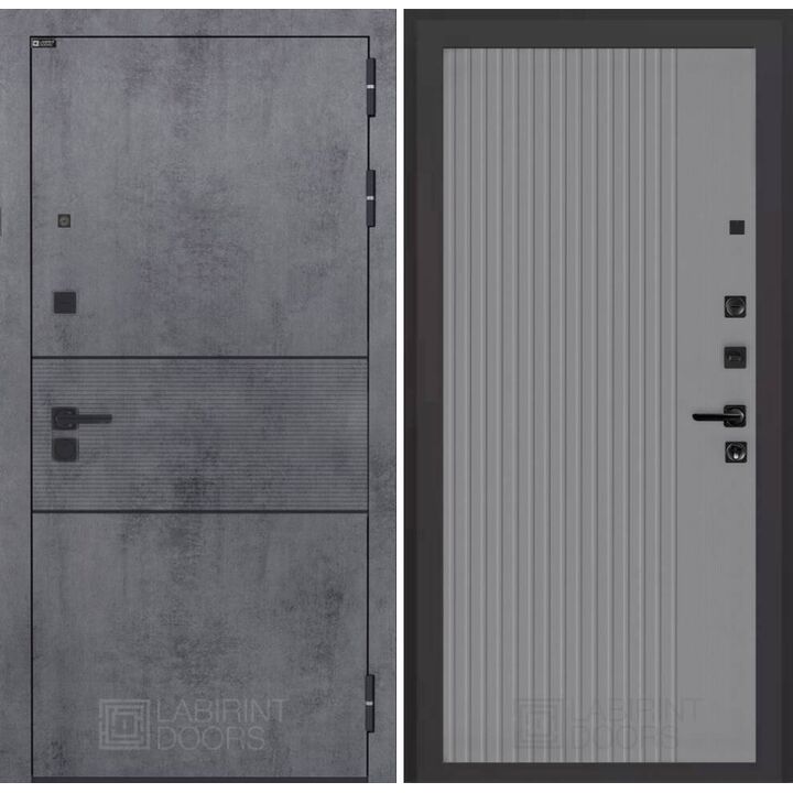 Входная дверь Лабиринт INFINITY 29 - Серый рельеф софт Входная дверь Лабиринт INFINITY 29 - Серый рельеф софт