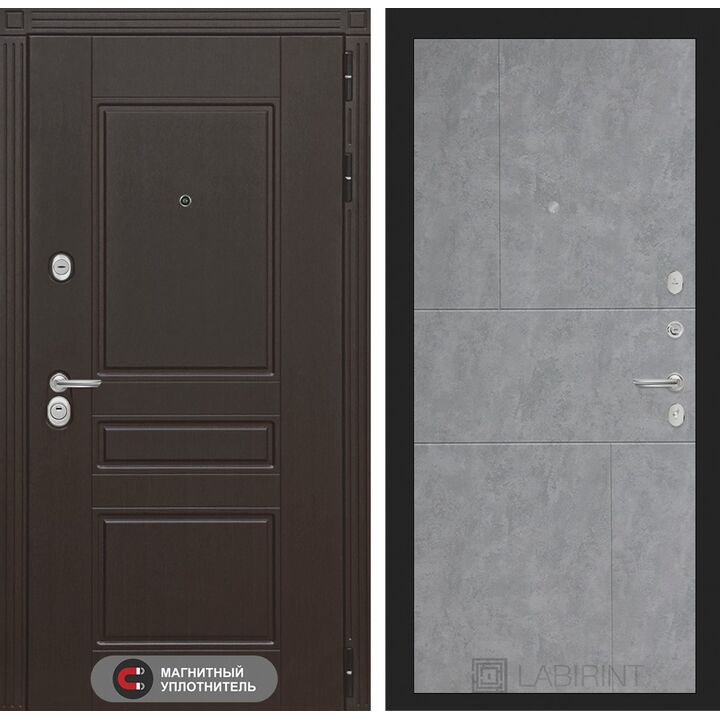 Входная дверь Лабиринт Мегаполис 21 - Бетон светлый Входная дверь Лабиринт Мегаполис 21 - Бетон светлый