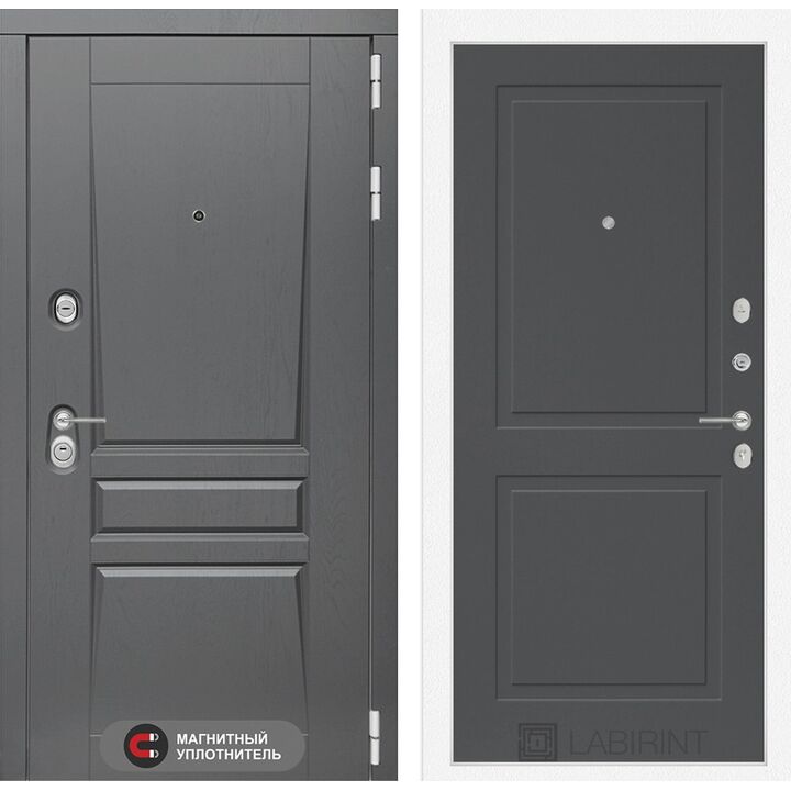 Входная дверь Лабиринт Платинум 11 - Графит софт Входная дверь Лабиринт Платинум 11 - Графит софт