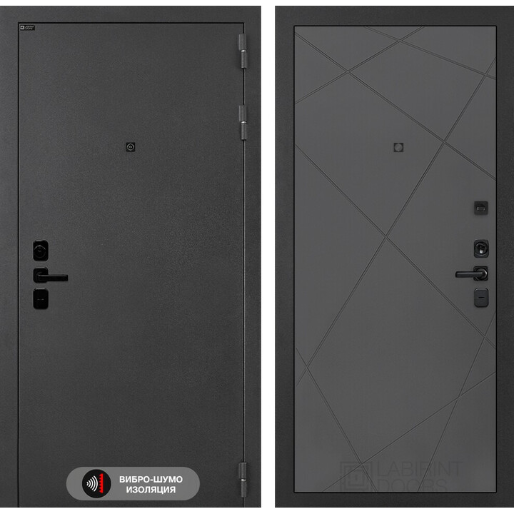 Входная дверь Лабиринт Соналаб 24 - Графит софт