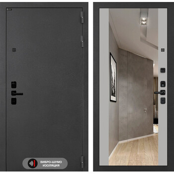 Входная дверь Лабиринт Соналаб с зеркалом Максимум - Грей софт