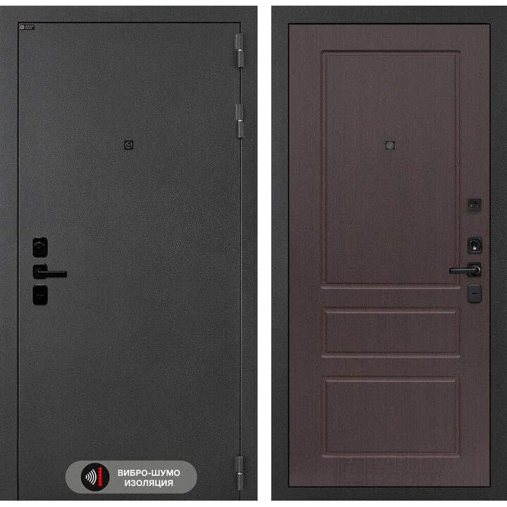 Входная дверь Лабиринт Соналаб 03 - Орех премиум