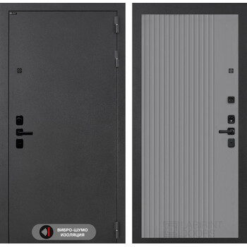 Входная дверь Лабиринт Соналаб 29 - Серый рельеф софт