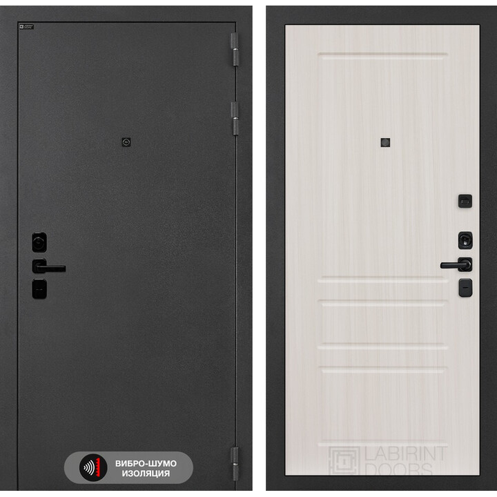 Входная дверь Лабиринт Соналаб 03 - Сандал белый