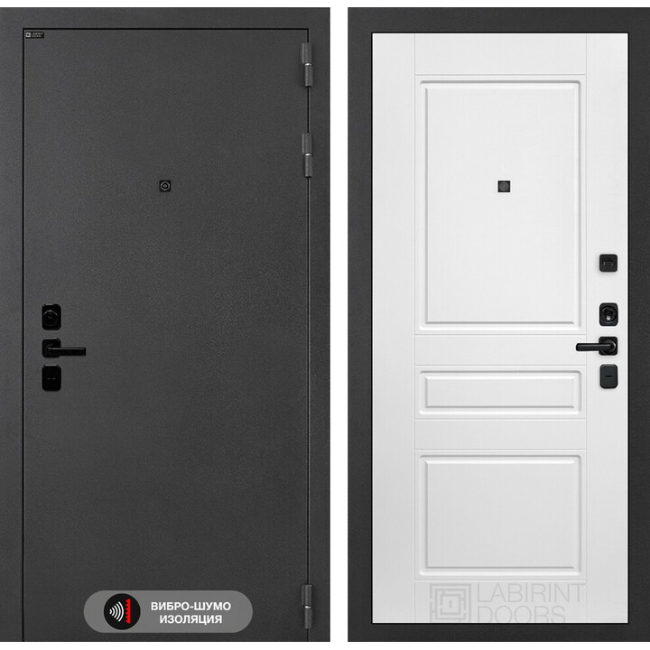 Входная дверь Лабиринт Соналаб 03 - Белый софт