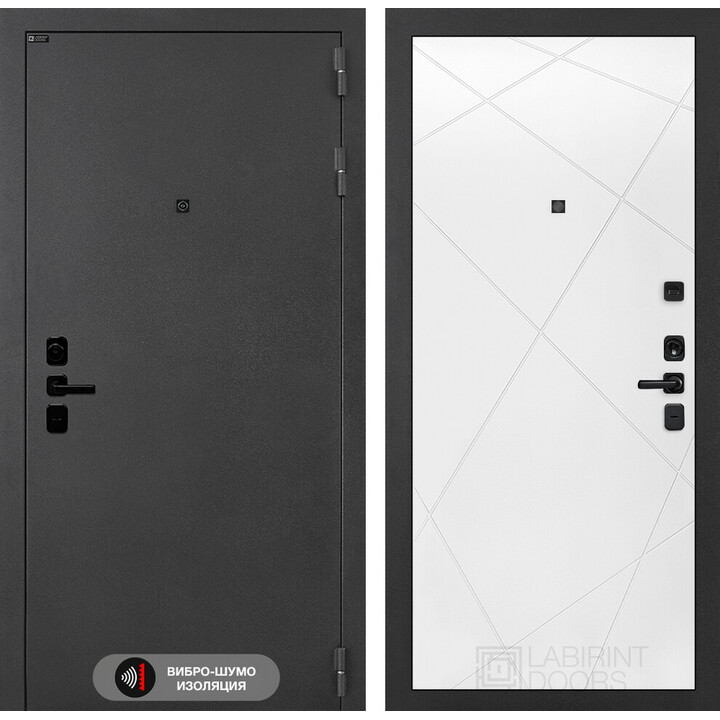 Входная дверь Лабиринт Соналаб 24 - Белый софт