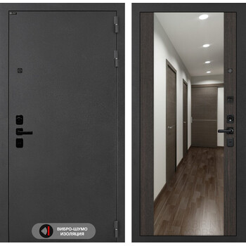 Входная дверь Лабиринт Соналаб с зеркалом Максимум - Венге