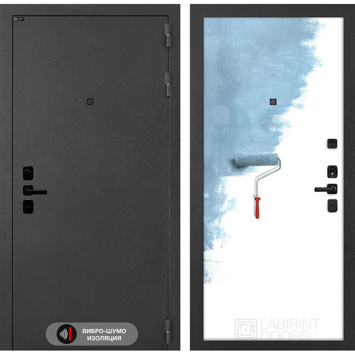 Входная дверь Лабиринт Соналаб 28 - Грунт под покраску